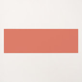 Simple Modern Floral Script Name Orange Lotus Yogamat (Achterkant (horizontaal))