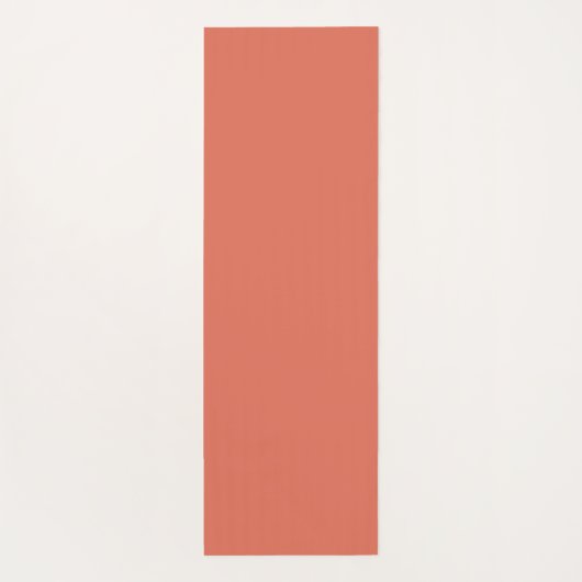 Simple Modern Floral Script Name Orange Lotus  Yogamat (Achterkant)