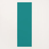 Simple Modern Floral Script Name Teal Lotus  Yogamat (Achterkant)