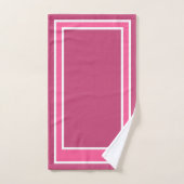 Simple Modern Fuchsia Roos Bad Handdoek (Handdoek)