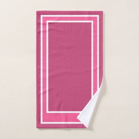 Simple Modern Fuchsia Roos Bad Handdoek (Handdoek)