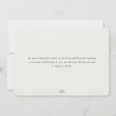 Simple Modern Funny Blue Moving Aankondiging (Achterkant)