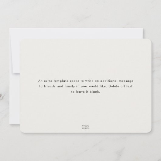 Simple Modern Funny Taupe Moving Aankondiging (Achterkant)