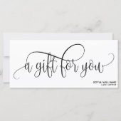 Simple & Modern Gift Certificate Gift Card (Voorkant)