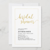 Simple Modern Gold Tropical Wedding Vrijgezellenfe Kaart (Voorkant)