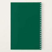 Simple Modern Golf Journal Personalized Name Green Notitieboek (Achterkant)