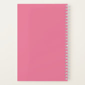 Simple Modern Golf Journal Personalized Name Pink Notitieboek (Achterkant)
