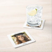 Simple Modern Graduation Party Photo  Kartonnen Onderzetters (Insitu)