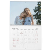 Simple Modern Grandchildren Photo Desk Kalender (Feb 2027)