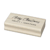Simple Modern Handwriting Mery Christmas Names Rubberstempel (Stempel)