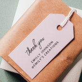 Simple Modern Handwriting Thank You Business Zelfinktende Stempel
