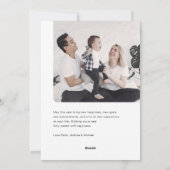 Simple Modern Happy New Year 2022 Foto Feestdagenkaart (Achterkant)