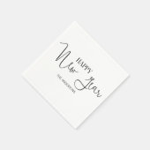 Simple Modern Happy New Year's Paper Napkins Servet (Hoek)