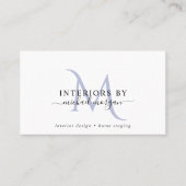 Simple Modern Interior Designer Script Business  Visitekaartje (Voorkant)