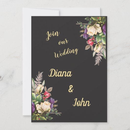 Simple modern invitation, simple, minimalist save the date (Voorkant)