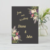 Simple modern invitation, simple, minimalist save the date (Staand voorkant)