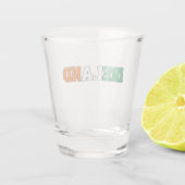 Simple Modern Ireland National Flag Apparel Shot Glas (Achterkant)