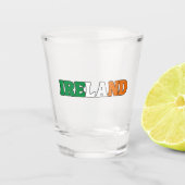 Simple Modern Ireland National Flag Apparel Shot Glas (Voorkant)