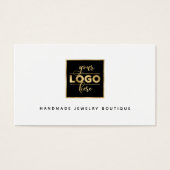 Simple Modern Jewelry Designer Logo Visitekaartje (Voorkant)