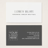 Simple Modern Jewelry Designer Logo Visitekaartje (Voorkant /achterkant)