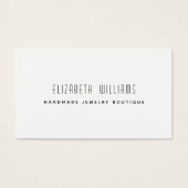 Simple Modern Jewelry Designer Logo Visitekaartje (Voorkant)