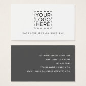 Simple Modern Jewelry Designer Logo Visitekaartje (Voorkant /achterkant)