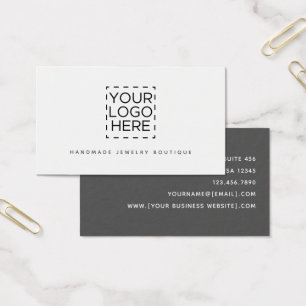 Simple Modern Jewelry Designer Logo Visitekaartje