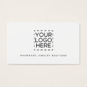 Simple Modern Jewelry Designer Logo Visitekaartje (Voorkant)