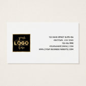 Simple Modern Jewelry Designer Logo Visitekaartje (Achterkant)