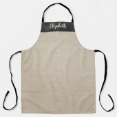 Simple Modern Linen Apron Schort (Voorkant)