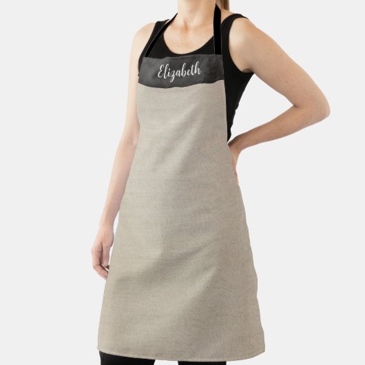 Simple Modern Linen Apron Schort (Insitu)