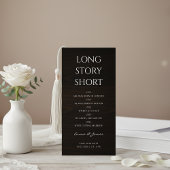 Simple Modern Long Story Short Dark Wood Bookmark Save The Date