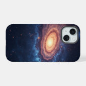 Simple Modern : Melkweg Ruimte Rots Cool iPhone 15 Case (Achterkant horizontaal)