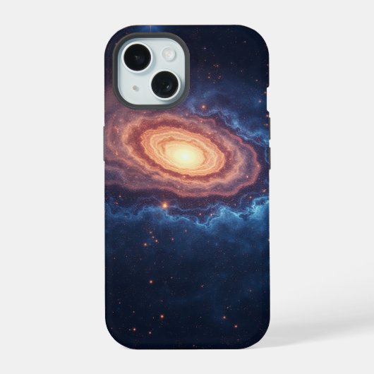 Simple Modern : Melkweg Ruimte Rots Cool iPhone 15 Case (Achterkant)