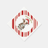 Simple modern merry christmas calf Cow OX pattern Servet (Hoek)