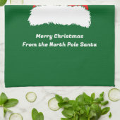 Simple Modern Merry Christmas Green Theedoek (Gevouwen)