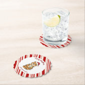 Simple modern merry christmas kitten CatMAS patter Kartonnen Onderzetters (Insitu)