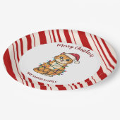 Simple modern merry christmas kitten CatMAS patter Papieren Bordje (Gekanteld)