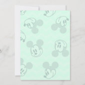 Simple Modern Mickey Mouse Disney Birthday Kaart (Achterkant)