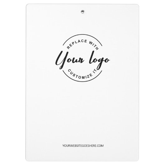 Simple Modern Minimalist Custom Logo Branded Klembord (Achterkant)