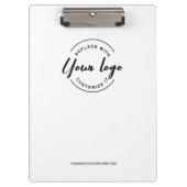 Simple Modern Minimalist Custom Logo Branded Klembord (Voorkant)
