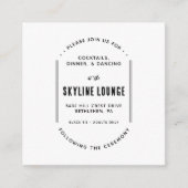 Simple Modern Minimalist Enclosure Card Informatiekaartje (Voorkant)