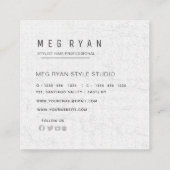  Simple Modern minimalist  Professional Photo  Vierkante Visitekaartje (Achterkant)