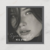  Simple Modern minimalist  Professional Photo  Vierkante Visitekaartje (Voorkant)