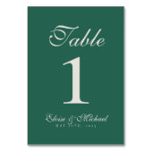 Simple Modern Minimalist Sage Green Wedding Kaart (Achterkant)