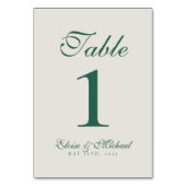 Simple Modern Minimalist Sage Green Wedding Kaart (Voorkant)