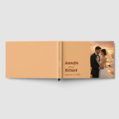 Simple Modern Minimalist Sunset Beach Wedding  Gastenboek (Volledig)