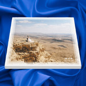 Simple Modern Minimalist Wedding Jubileum Foto Canvas Afdruk