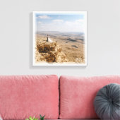 Simple Modern Minimalist Wedding Jubileum Foto Canvas Afdruk (Insitu (Woonkamer))