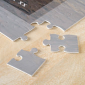 Simple Modern Minimalist Wedding Jubileum Foto Legpuzzel (Zijkant)